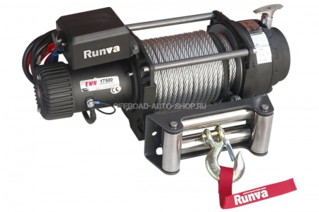 Лебёдка электрическая (индустр.) 12V Runva 17500 lbs 7960 кг